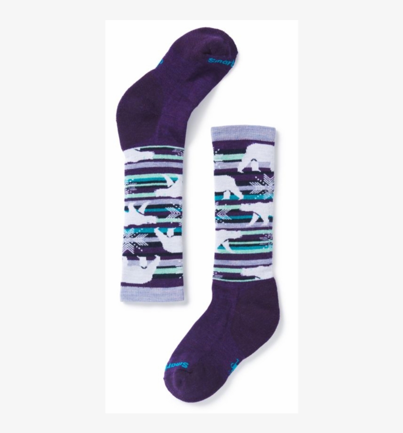 Smartwool Kid's Winter Sports Polar Bear Socks - Smartwool Kids Wintersport Polar Bear Socks, transparent png