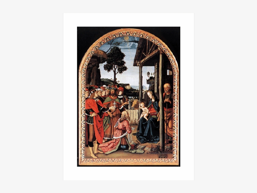 Giclee Painting: Perugino's Adoration Of Magi, 1476,, transparent png