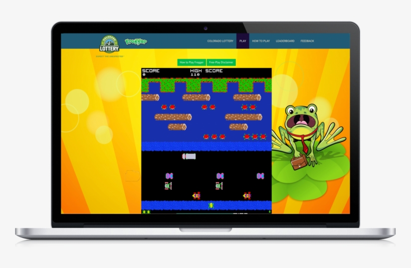 Customized Frogger Game Page Utilizing The Program, transparent png