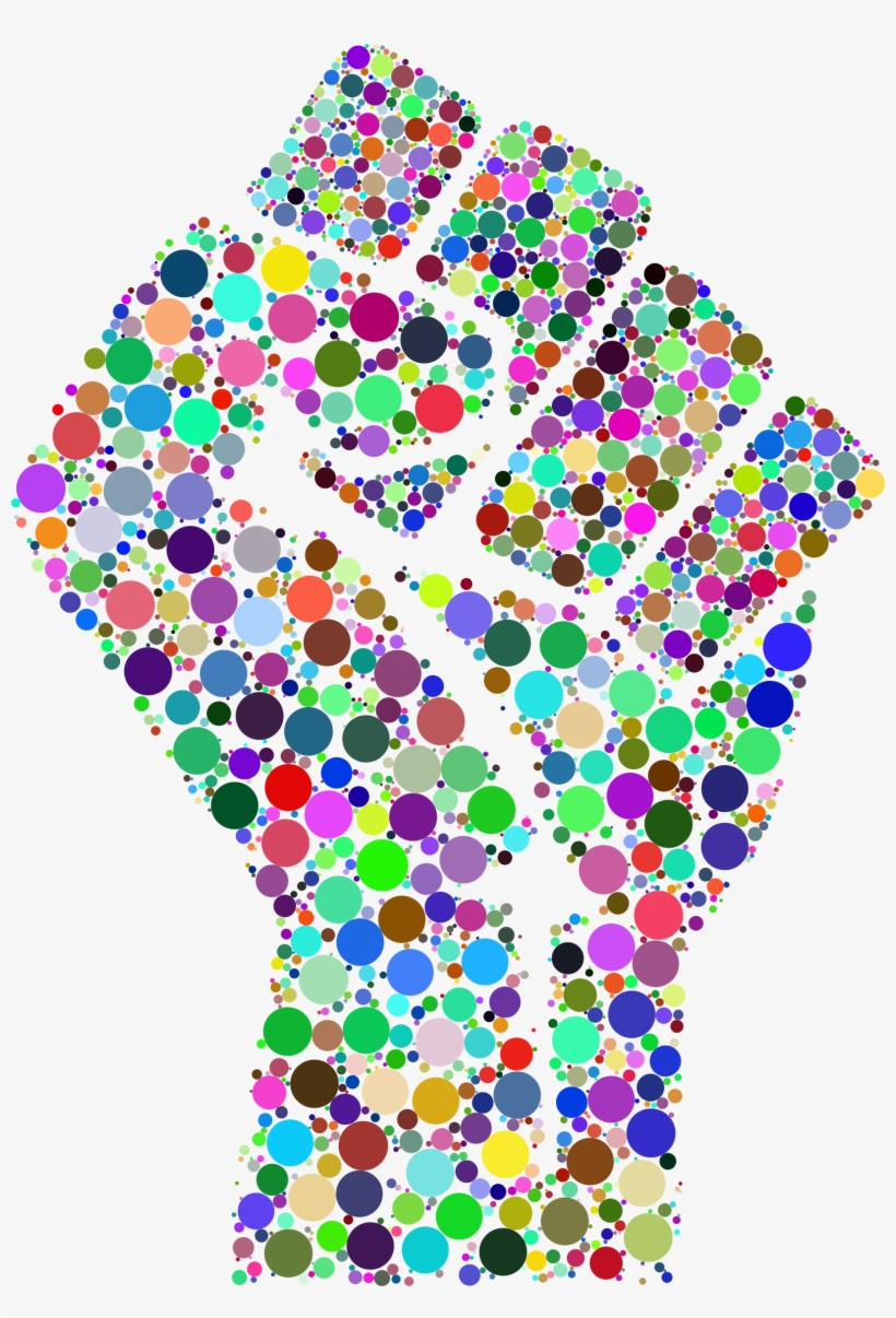 Big Image - Colorful Fist, transparent png