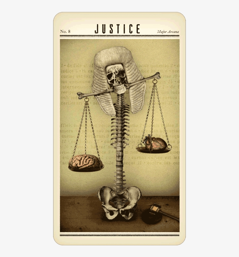 Justice - Justice Skeleton Tarot, transparent png