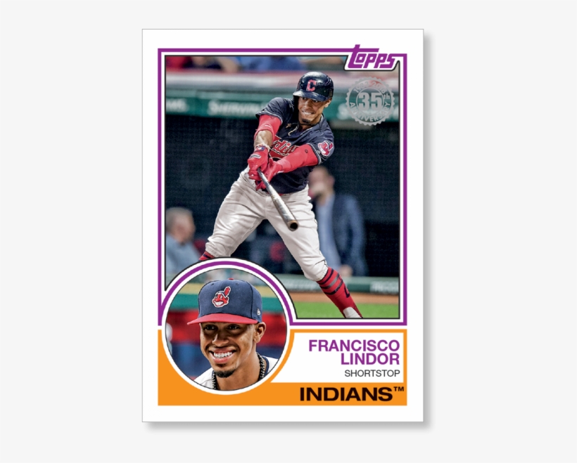 2018 Topps Series 1 Baseball Francisco Lindor 1983 - Kurt Suzuki Autographed Baseball Card (minnesota Twins), transparent png