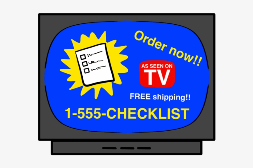 An Automatic Interactive Pre-commit Checklist, In The - Seen On Tv, transparent png