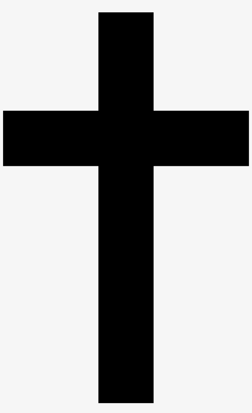 Christian Symbols - Black Cross Png, transparent png