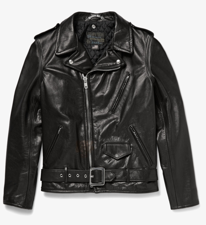 Leather Winter Coat Png Image Background - Double Rider Leather Jacket Hot, transparent png