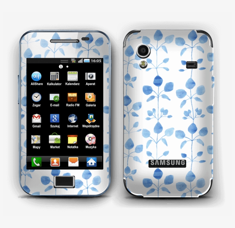 Flores Azules - Case-mate Barely There - Black - For Samsung Galaxy, transparent png