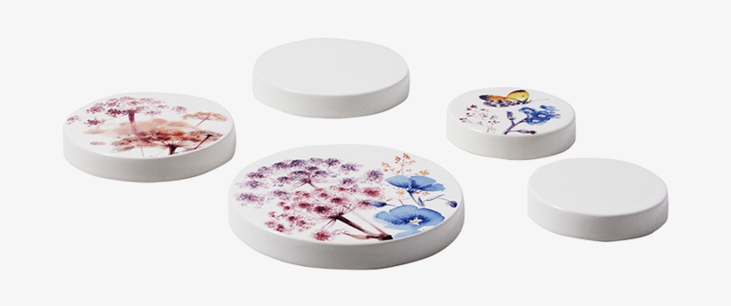 5 Assorted Heat-proof Table Mats - Gien Azurgien Azure Table Mats - Set 3 Assorted, transparent png
