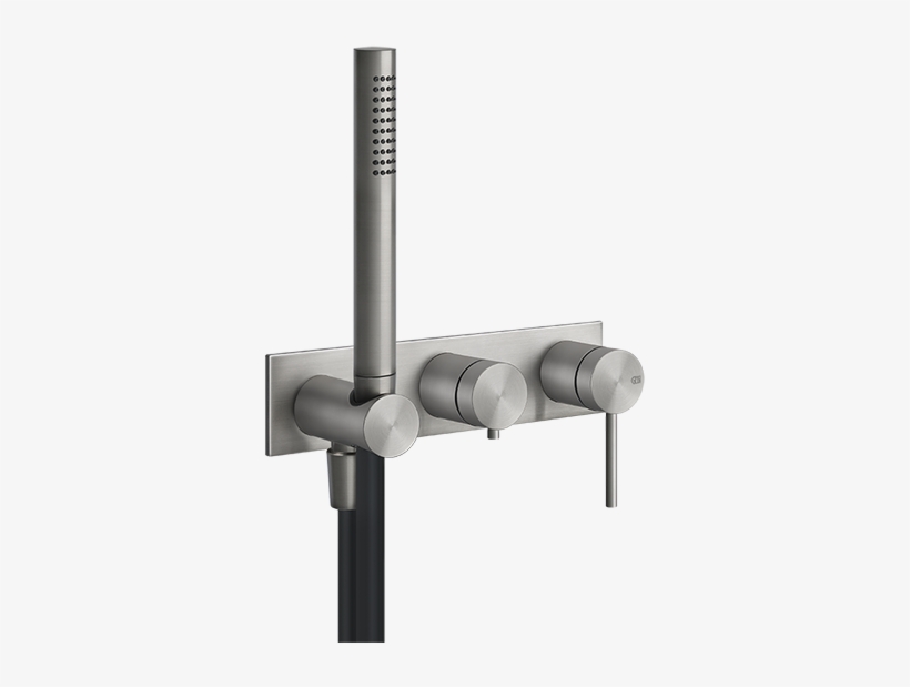 316 Two Way Build In Shower Mixer With Diverter, Water - Gessi 316, transparent png