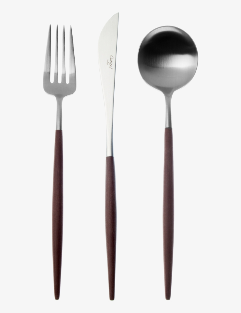 Cutipol Goa Matte/brown Handle 80 Pc Set - Cutlery, transparent png
