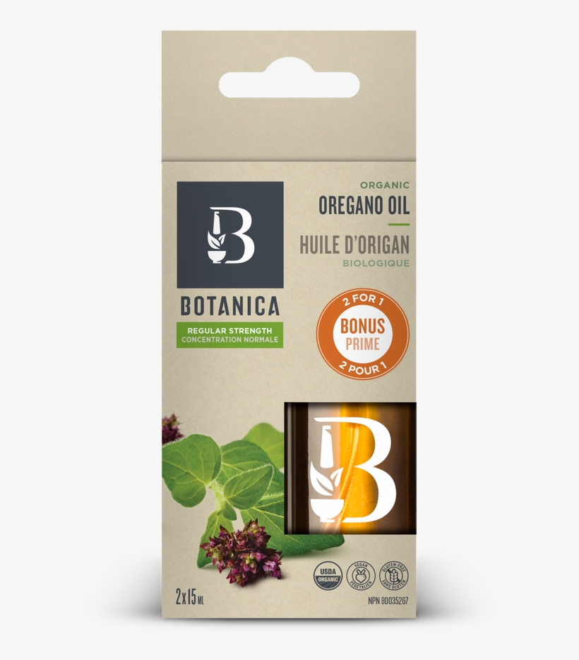 Organic Oregano Oil Regular Strength - Oregano, transparent png