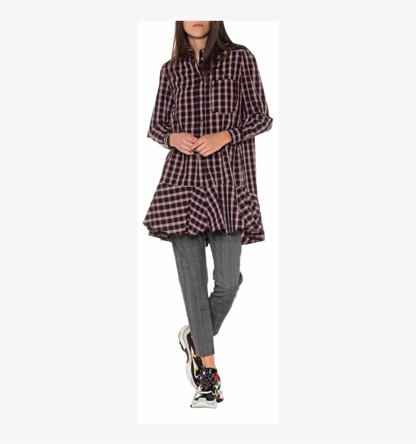 Isabel Marant Étoilelong Ondria Multicolor // Flared - Plaid, transparent png