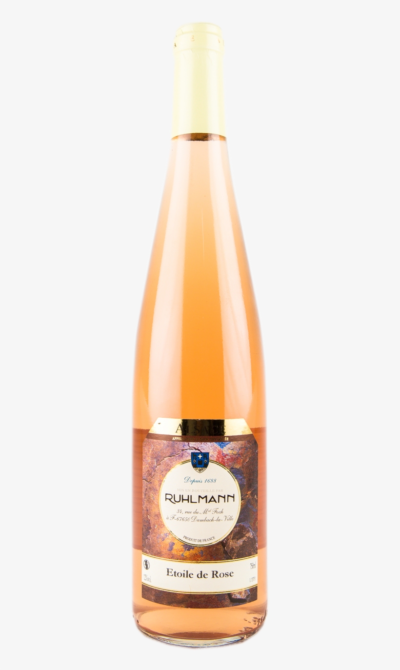 Bouteille De Vin Alsace Etoile De Rose - Besançon, transparent png