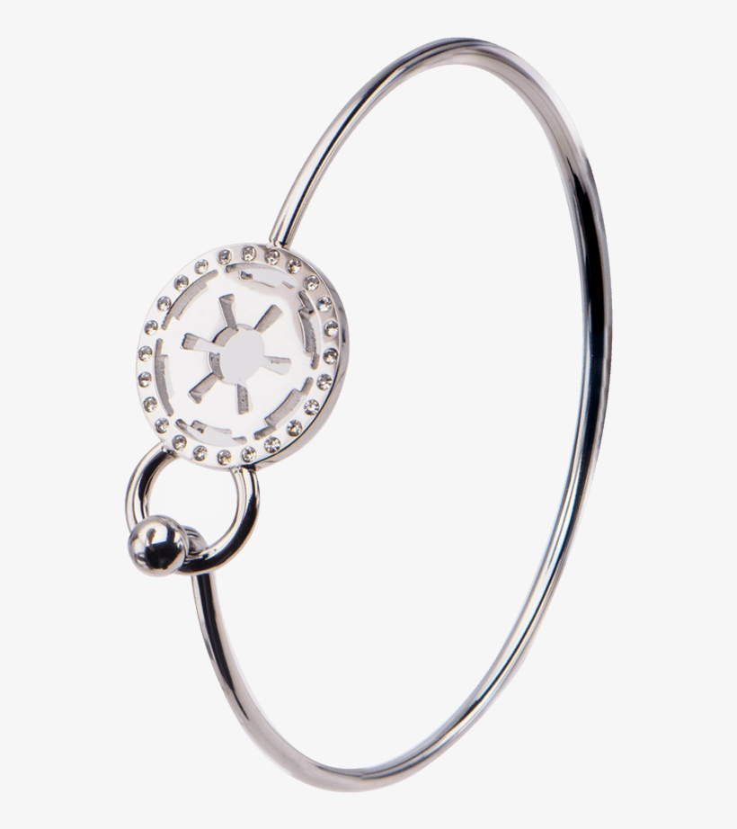 Star Wars Galactic Empire Symbol With Clear Gem Bangle, transparent png