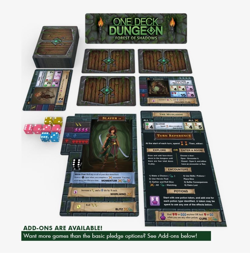 A Turn Reference, A Set Of Campaign Sheets, 15 Hearts - One Deck Dungeon Forest Of Shadows, transparent png