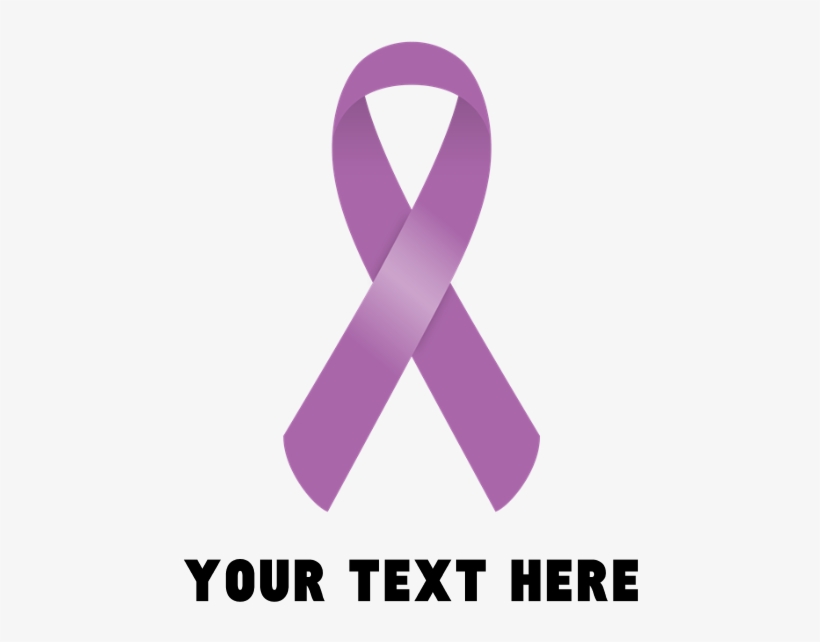 Purple Awareness Ribbon Customized Banner - Purple Awareness Ribbon Customized Throw Blanket, transparent png