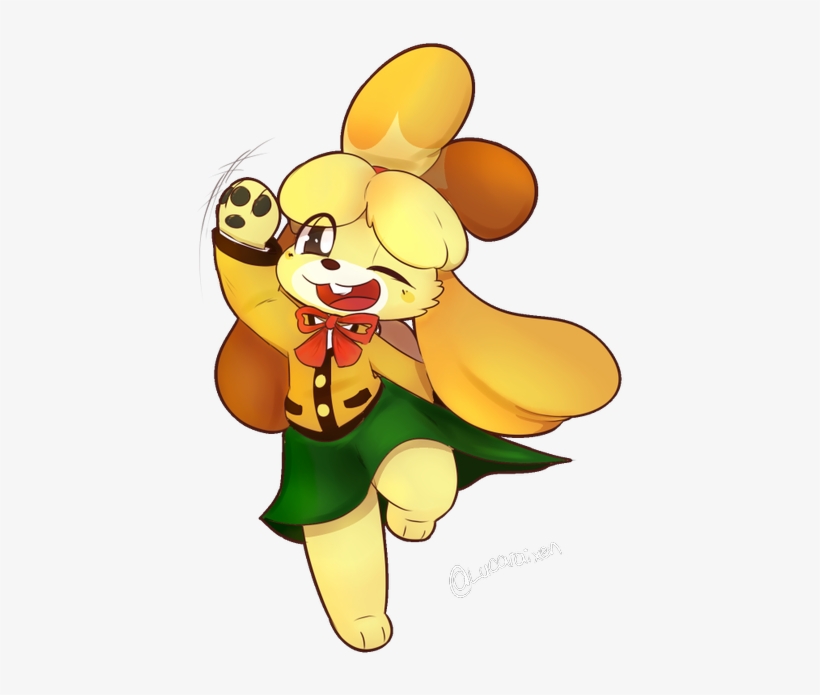 Raffle Prize For @joshlopez00100 Very Cheery Isabelle - Cartoon, transparent png