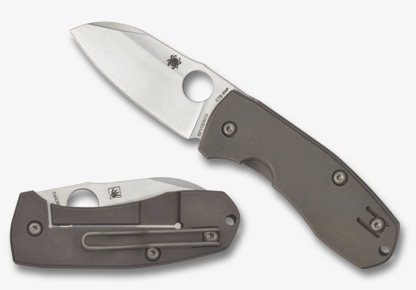 Spyderco Techno 2 Frame Lock Knife Titanium C158tip2 - Spyderco Techno 2, transparent png