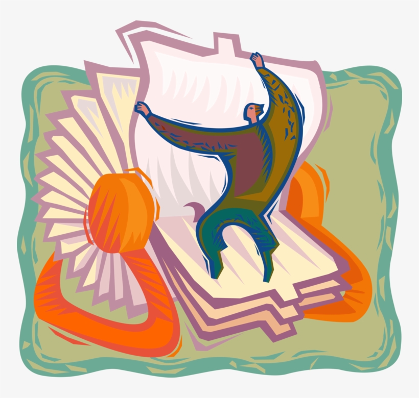 Vector Illustration Of Rolodex Rotating File Device - Illustration, transparent png