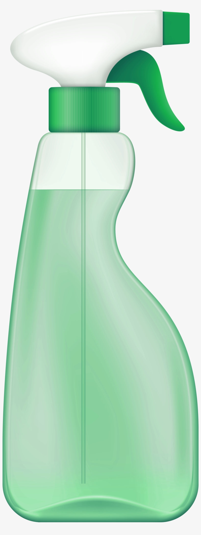 Green Spray Cleaner Png Clip Art - Clip Art, transparent png