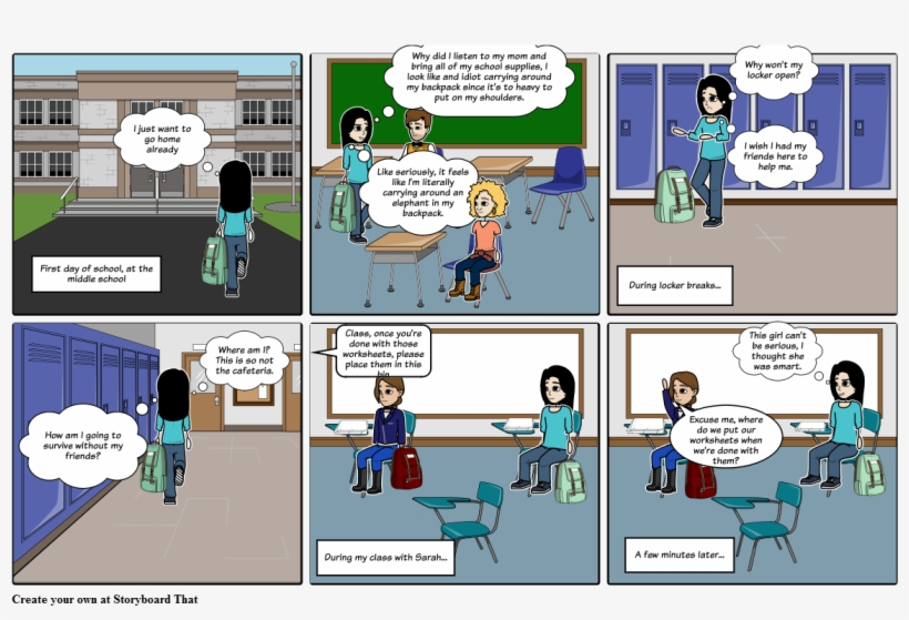 First Day Of Middle School - Middle School, transparent png