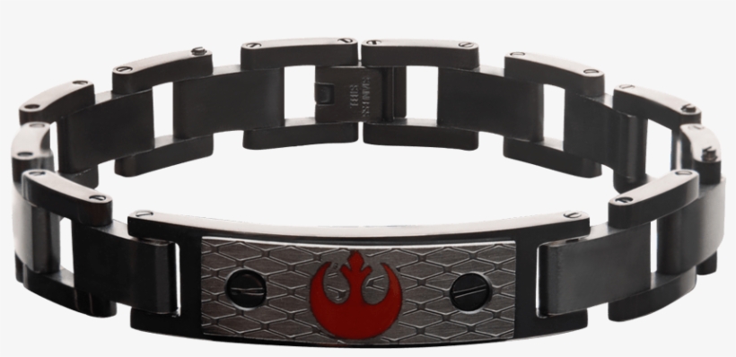 Rebel Alliance Black Id Plate Link Bracelet - "rebel Alliance Black Id Plate Link Bracelet", transparent png