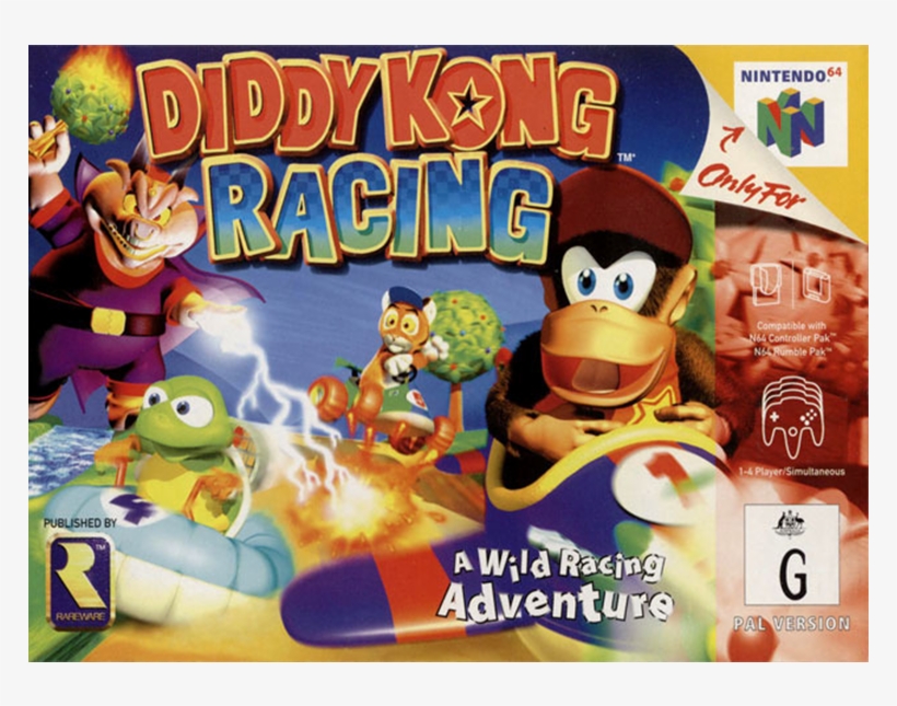 Accueil / Nintendo / N64 / Diddy Kong Racing - Diddy Kong Racing N64, transparent png