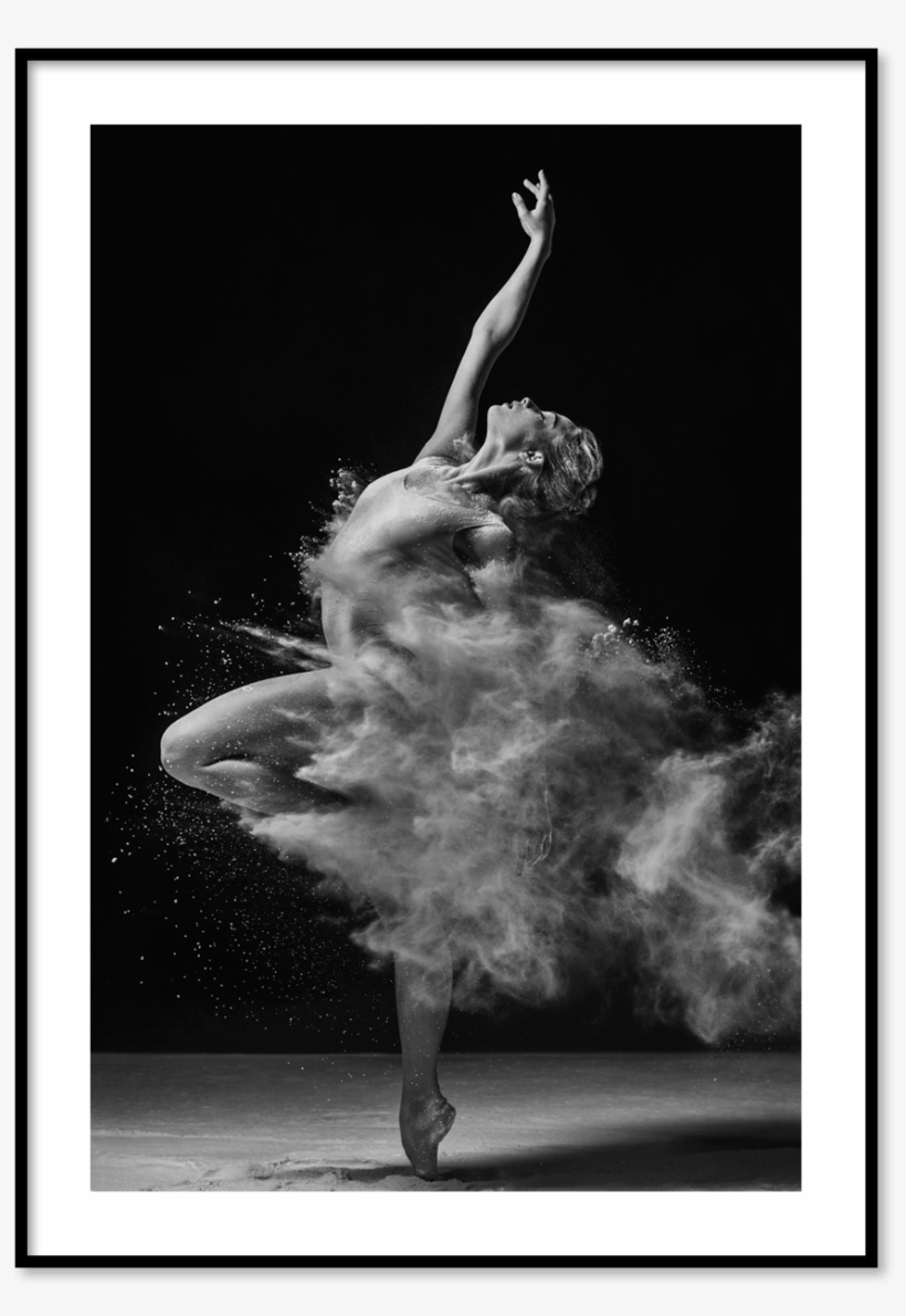 Gravity Prints - Unusual Black And White Ballet Dancer, transparent png