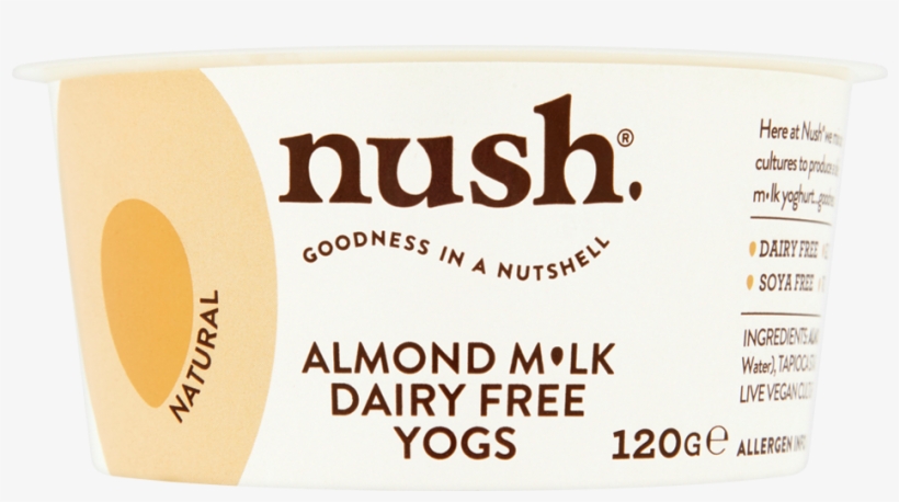 Nush Natural - Nush Almond Milk Dairy Free Yoga, transparent png