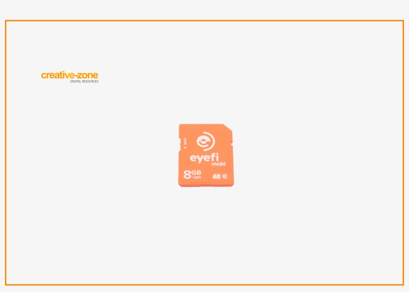 Eyefi Wifi 8gb Sd-card, Orange, Transparent - Eye-fi, transparent png