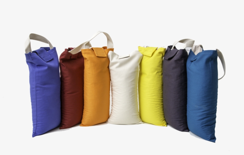 Sandbags With & Without Filling, transparent png