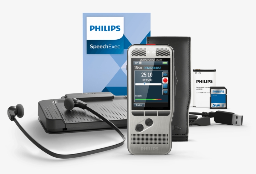 Pocketmemo Dictation And Transcription Set - Philips Dpm 7700, transparent png
