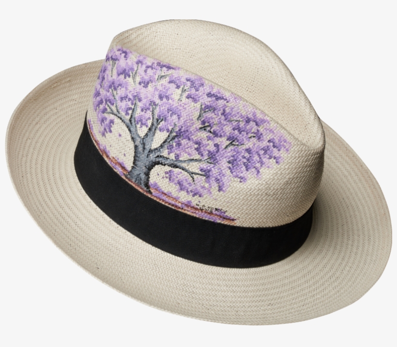 Living In Style / Panama Hat - Blue Jacaranda, transparent png