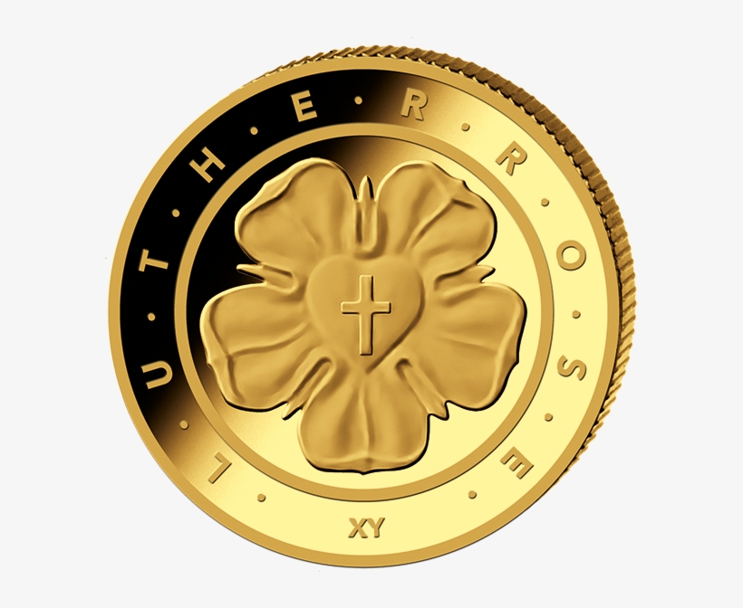 50 Euro Lutherrose - Münzen-günstiger.de 50 Euro Gold St 2017 Lutherrose, transparent png