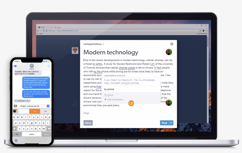 Correctenglish® Is The Most Advanced Writing Tool Powered - Correctenglish App, transparent png