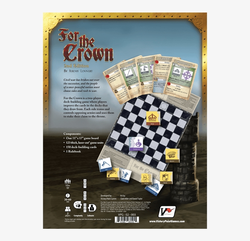Victory Point Games For The Crown (second Edition) - 709x709 PNG ...