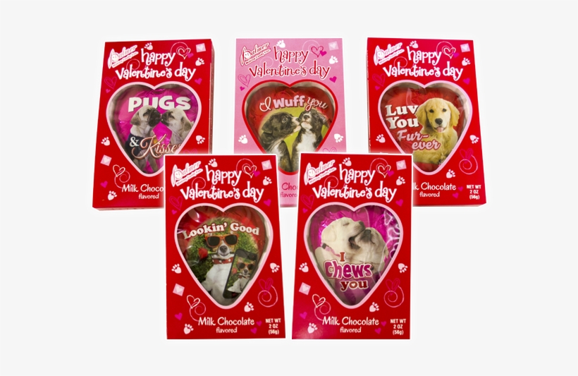 Puppy Love Heartfeaturing A Variety Of Cute Puppy Images, - Palmers Happy Valentine's Milk Chocolate Flavored Hearts,, transparent png