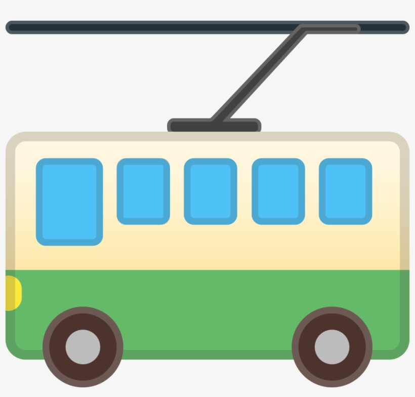 Download Svg Download Png - Trolleybus Emoji, transparent png