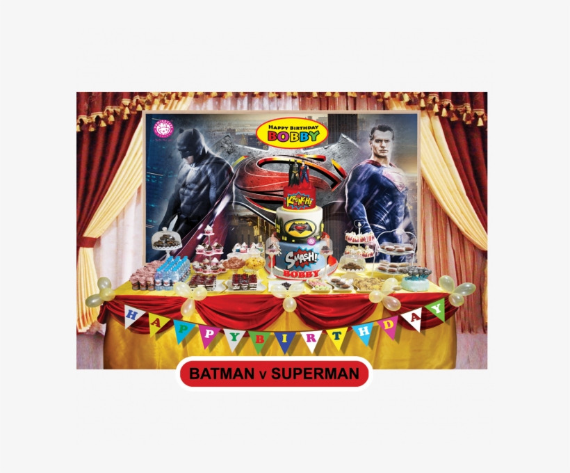 Batman V Superman - Cake, transparent png