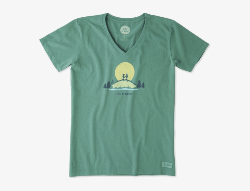 Shop Women's Vista Hike Crusher Vee's At The Official - Life Is Good Women's Vista Hike Crusher Vee, transparent png