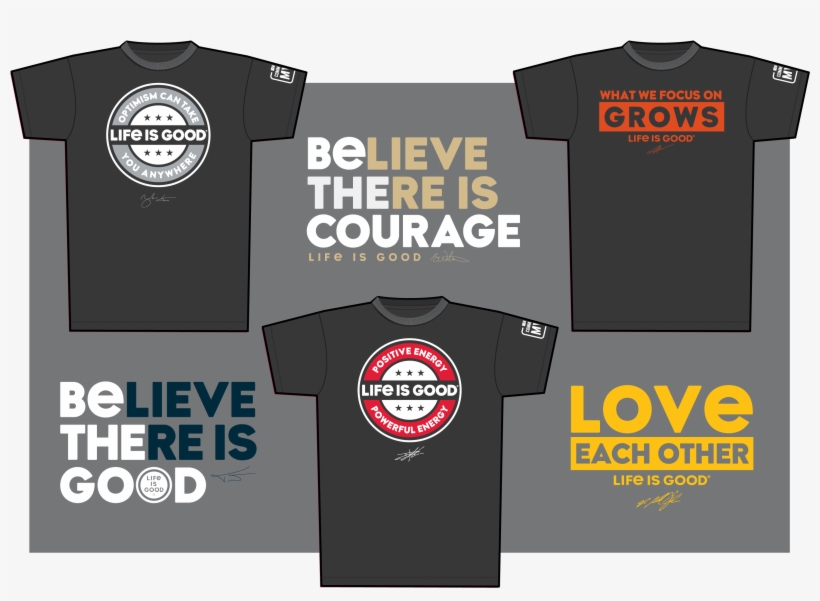 Life Is Good Partners With Nfl Players Association - Active Shirt, transparent png