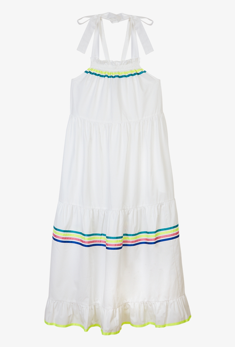 Model Imagess19styledwith Organza Panel Embroidered - Day Dress, transparent png