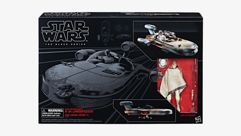 Black Series Luke Skywalker's X-34 Landspeeder - Star Wars Black Series Landspeeder, transparent png