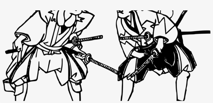 Samurai Clipart Swordsman - Two Samurai - Ultra Soft Shirt, 25 Colors, transparent png