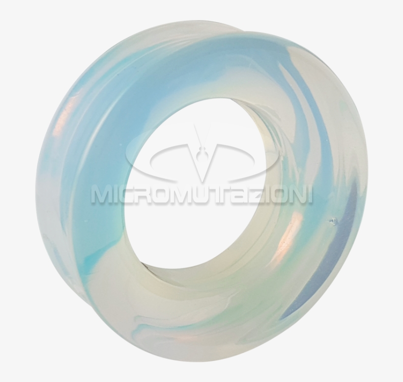 Natural Stone Eyelet Opalite Ear - Circle, transparent png