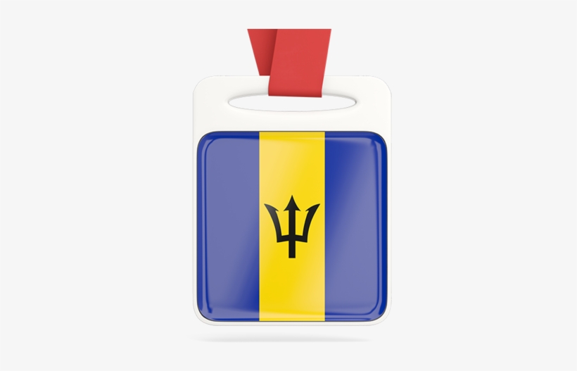 Illustration Of Flag Of Barbados - Democratic Republic Of Triton Sticker, transparent png