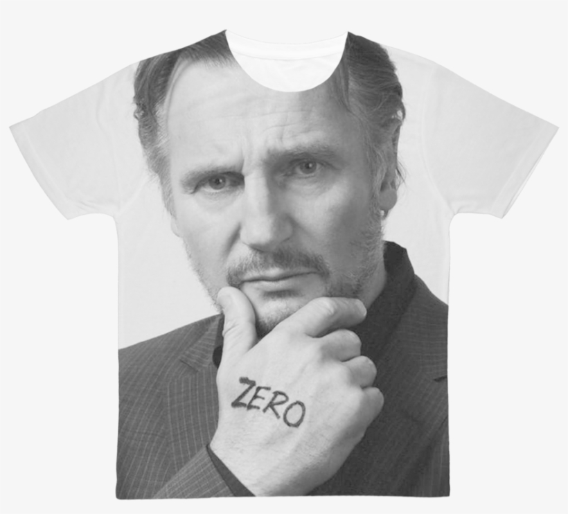 Liam Neeson ﻿classic Sublimation Adult T-shirt - Liam Neeson, transparent png