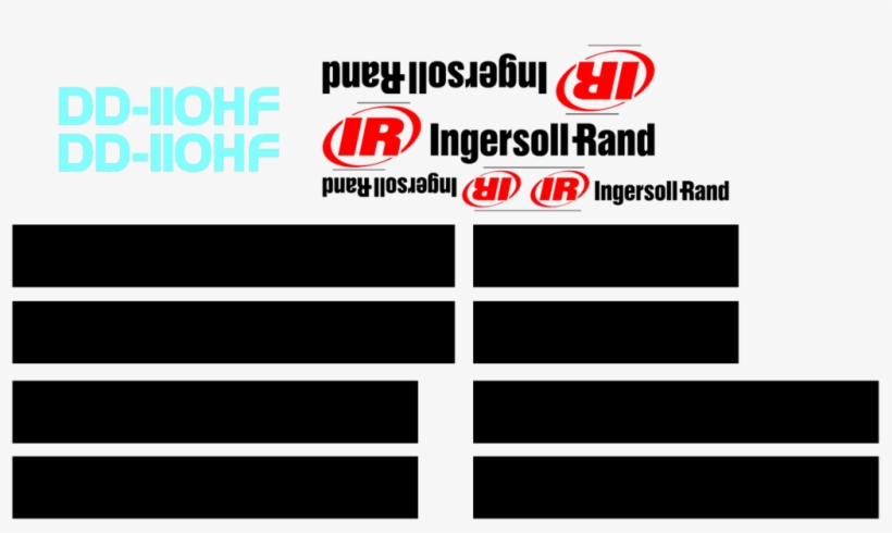 Ingersoll Rand Dd110hf Decal Set, transparent png