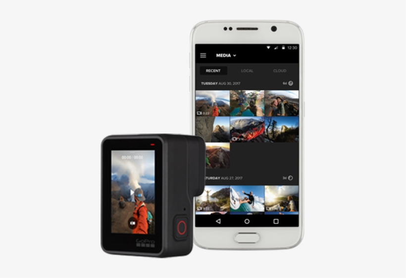 Send Footage From Your Gopro To Your Phone-automatically - Gopro Hero7 White, transparent png