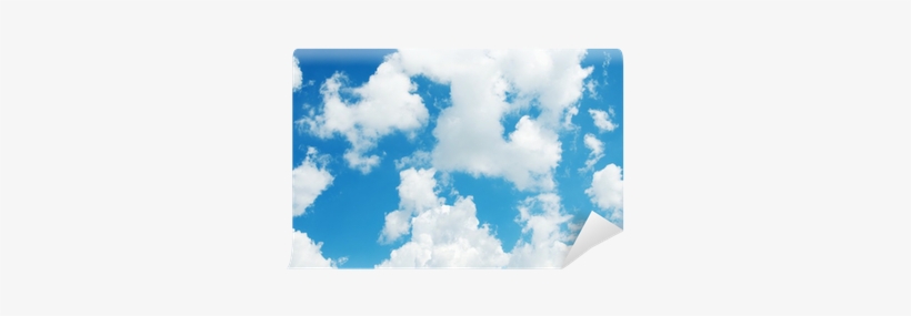 Blue Sky Background With White Clouds Wall Mural • - Cloud, transparent png