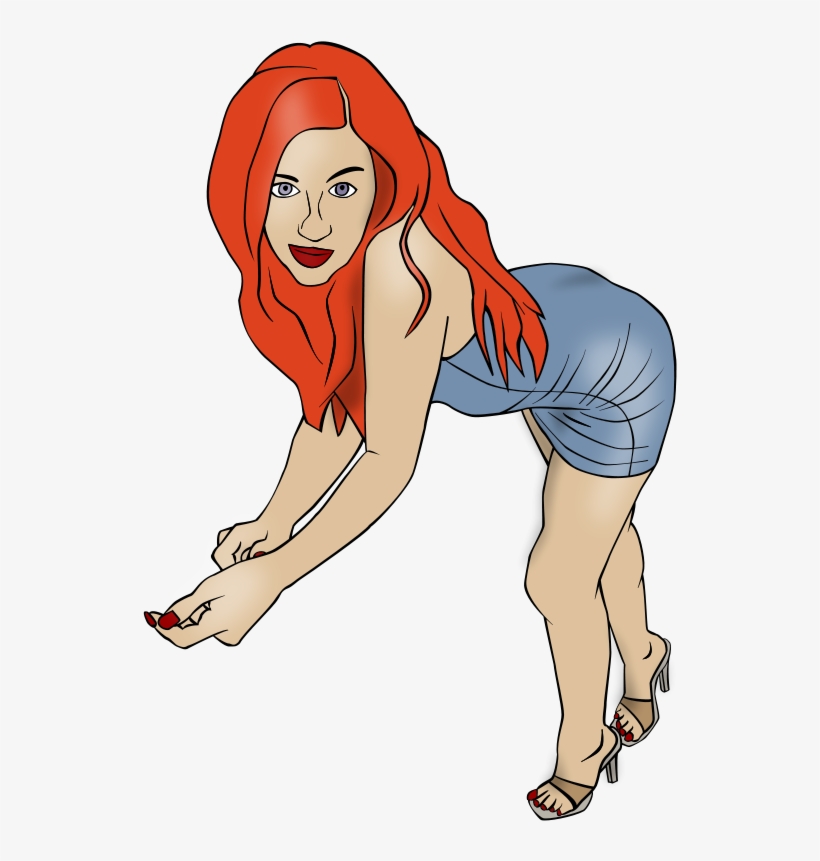 Human Pin Up Girl, Pin Up, Stripper, Girl, Woman, Human - Cartoon Stripper Png, transparent png